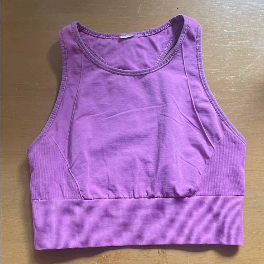 Lululemon Purple Cropped Tank Top